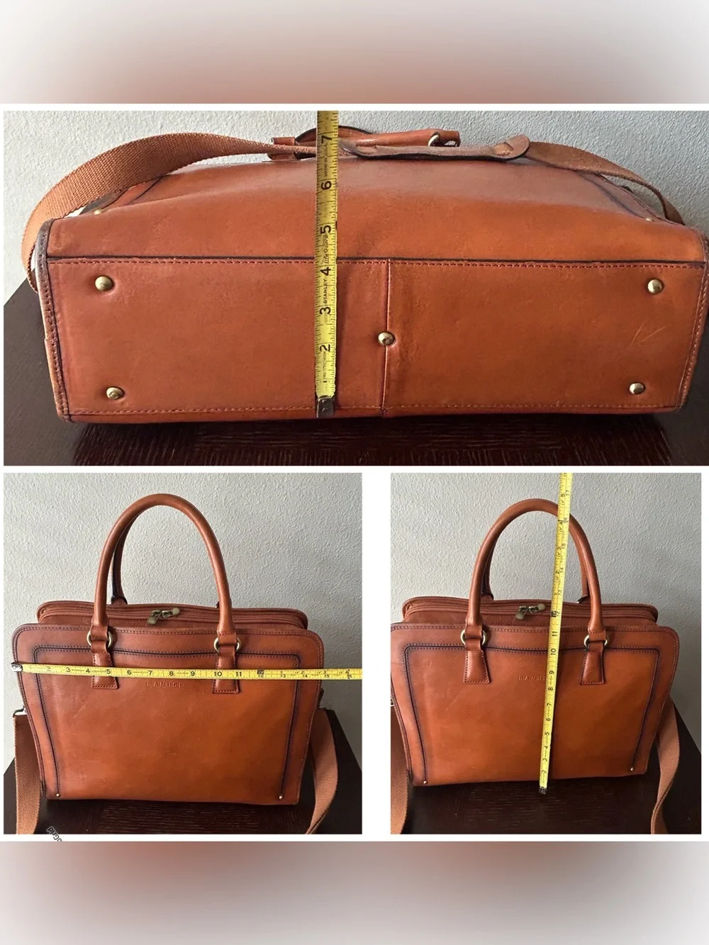Banuce Italian Chest Nuts Full Grain Leather Multi-purpose Briefcase for Women